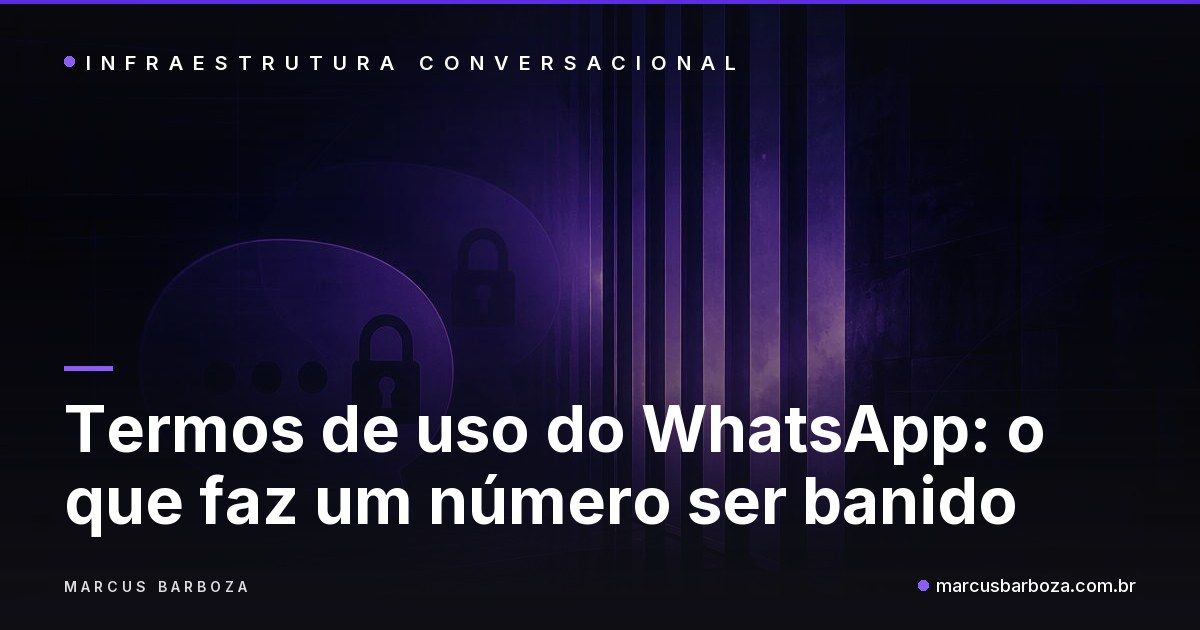 Capa do artigo sobre termos de uso do WhatsApp e banimento de números