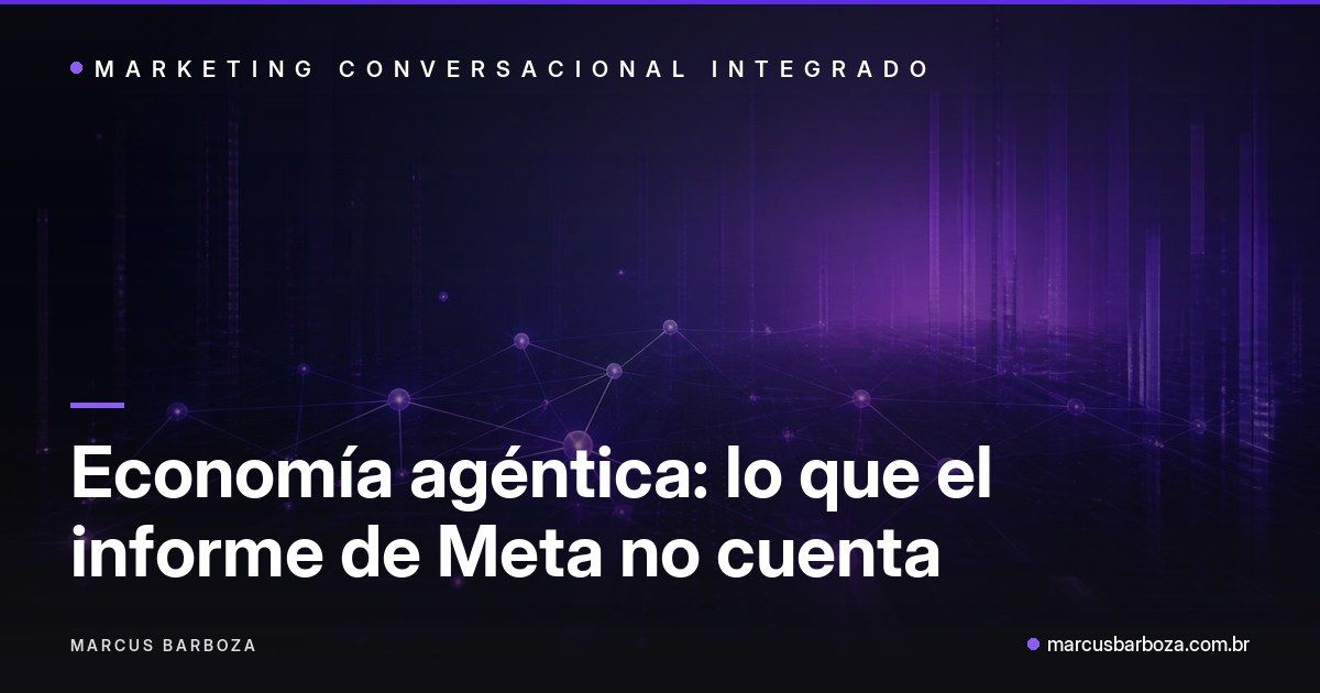 Portada editorial del artículo sobre economía agéntica y el reporte de Meta de 2026