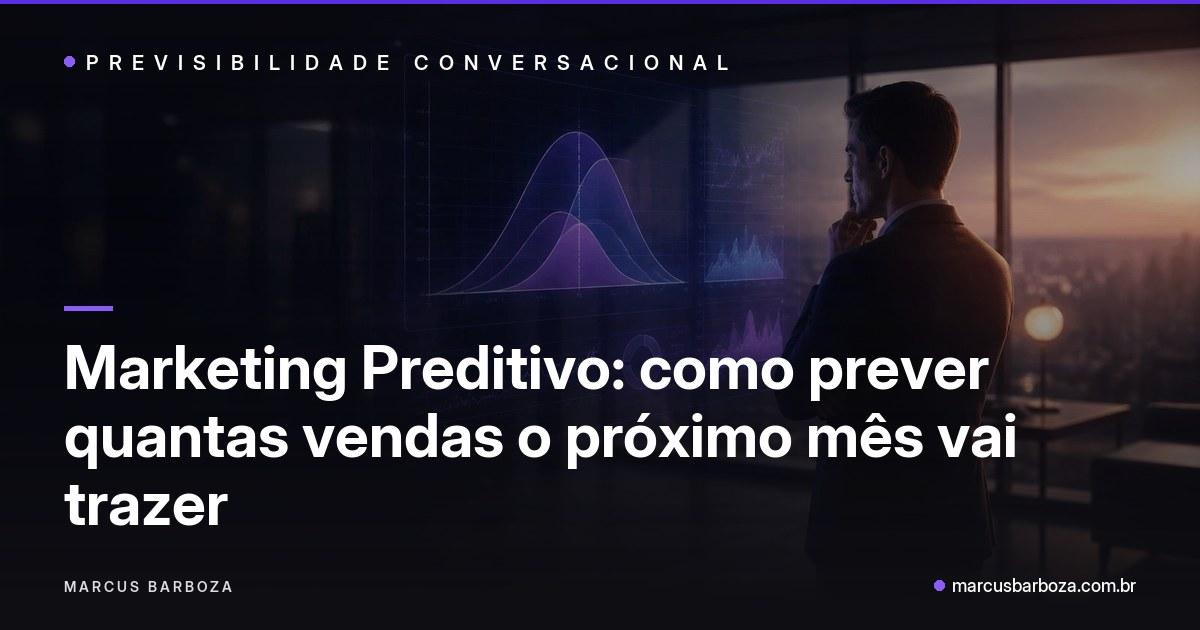 Editorial illustration of Bayesian probability curves in purple over a dark background, representing predictive marketing.