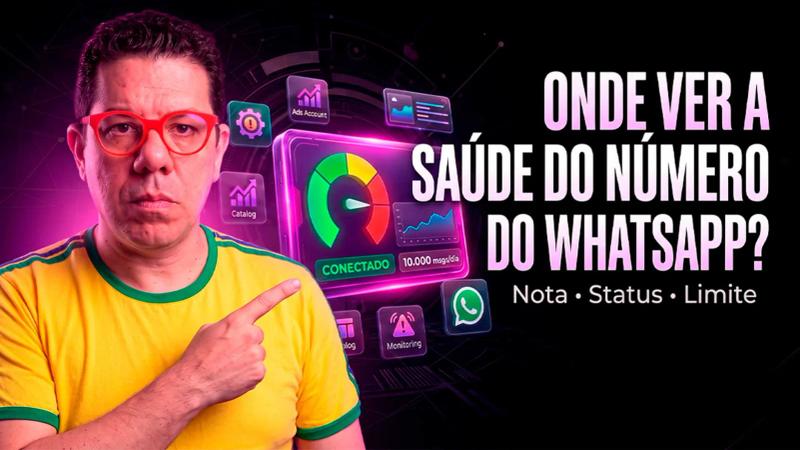 Capa do vídeo: Saúde do número no WhatsApp Business: como monitorar Qualidade, Status e Limite (guia 2026)